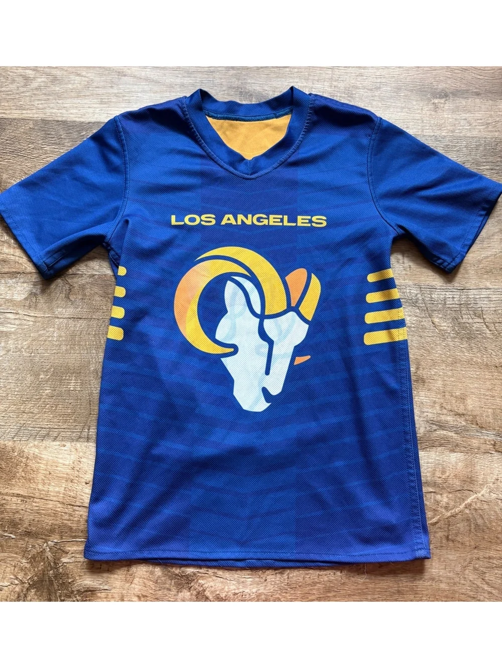 Youth Small Los Angeles Rams Reversable NFL Flag Football Jersey